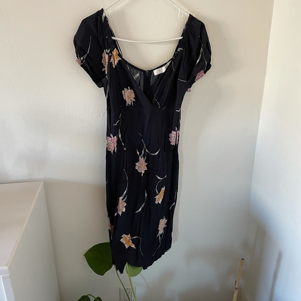 ASTR Blue Floral Mjni Dress